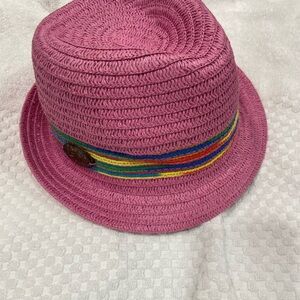 Panama Jack Toyo/Poly unisex Fedora with Rainbow Band once size